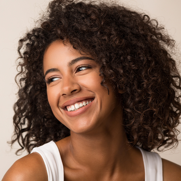 Lady smiling