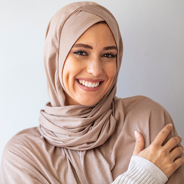 Lady smiling