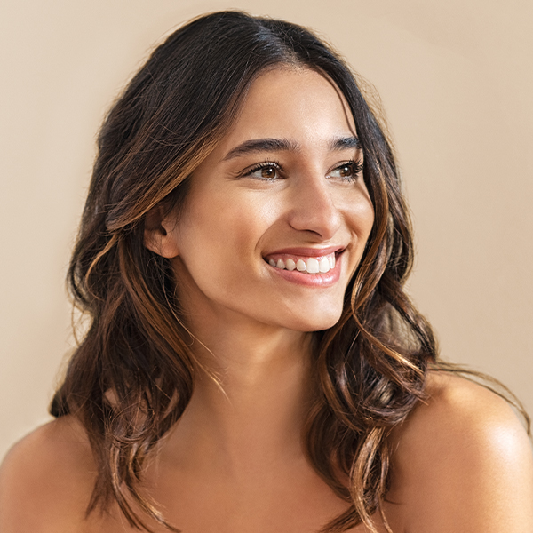 Lady smiling
